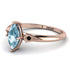 Marquise Aquamarine Geometrical Engagement Ring - Reese No. 408 image 2