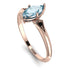 Marquise Aquamarine Geometrical Engagement Ring - Reese No. 408