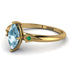 Marquise Aquamarine Geometrical Engagement Ring - Reese No. 404 image 2