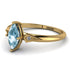 Marquise Aquamarine Geometrical Engagement Ring - Reese No. 401 image 2