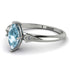 Marquise Aquamarine Geometrical Engagement Ring - Reese No. 403