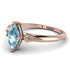 Marquise Aquamarine Geometrical Engagement Ring - Reese No. 402 image 2