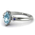 Marquise Aquamarine Geometrical Engagement Ring - Reese No. 415 image 2