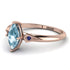 Marquise Aquamarine Geometrical Engagement Ring - Reese No. 414 image 2