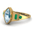 Marquise Bezel Aquamarine Ring - Juliana No. 404
