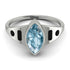 Marquise Bezel Aquamarine Ring - Juliana No. 409