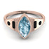Marquise Bezel Aquamarine Ring - Juliana No. 408