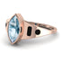 Marquise Bezel Aquamarine Ring - Juliana No. 408