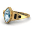 Marquise Bezel Aquamarine Ring - Juliana No. 407