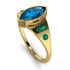 Marquise Bezel Blue Topaz Ring - Juliana No. 504 image 2