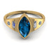 Marquise Bezel Blue Topaz Ring - Juliana No. 501 image 1