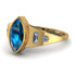 Marquise Bezel Blue Topaz Ring - Juliana No. 501 image 3