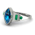 Marquise Bezel Blue Topaz Ring - Juliana No. 506 image 3