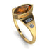 Marquise Bezel Brown Diamond Ring - Juliana No. 1101