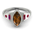 Marquise Bezel Brown Diamond Ring - Juliana No. 1112 image 1