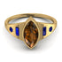 Marquise Bezel Brown Diamond Ring - Juliana No. 1113