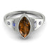 Marquise Bezel Brown Diamond Ring - Juliana No. 1103 image 1