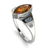 Marquise Bezel Brown Diamond Ring - Juliana No. 1103