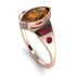 Marquise Bezel Brown Diamond Ring - Juliana No. 1111
