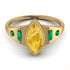 Marquise Bezel Citrine Ring - Juliana No. 604