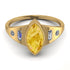Marquise Bezel Citrine Ring - Juliana No. 601