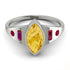 Marquise Bezel Citrine Ring - Juliana No. 612
