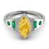 Marquise Bezel Citrine Ring - Juliana No. 606