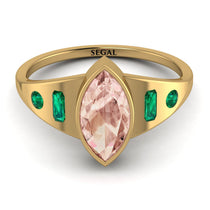 Marquise Bezel Morganite Ring - Juliana No. 904 image 1