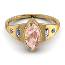 Marquise Bezel Morganite Ring - Juliana No. 901 image 1