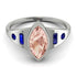 Marquise Bezel Morganite Ring - Juliana No. 915
