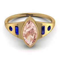Marquise Bezel Morganite Ring - Juliana No. 913 image 1