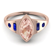 Marquise Bezel Morganite Ring - Juliana No. 914 image 1