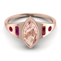 Marquise Bezel Morganite Ring - Juliana No. 911 image 1