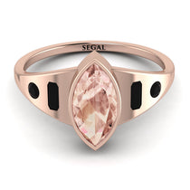Marquise Bezel Morganite Ring - Juliana No. 908 image 1