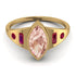 Marquise Bezel Morganite Ring - Juliana No. 910