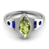 Marquise Bezel Peridot Ring - Juliana No. 715
