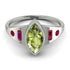 Marquise Bezel Peridot Ring - Juliana No. 712