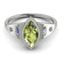 Marquise Bezel Peridot Ring - Juliana No. 703