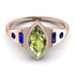 Marquise Bezel Peridot Ring - Juliana No. 714