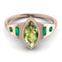 Marquise Bezel Peridot Ring - Juliana No. 705