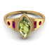 Marquise Bezel Peridot Ring - Juliana No. 710