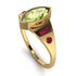 Marquise Bezel Peridot Ring - Juliana No. 710