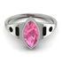 Marquise Bezel Pink Moissanite Ring - Juliana No. 809 image 1