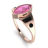 Marquise Bezel Pink Moissanite Ring - Juliana No. 808