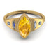 Marquise Bezel Yellow Diamond Ring - Juliana No. 1001 image 1