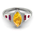 Marquise Bezel Yellow Diamond Ring - Juliana No. 1012 image 1