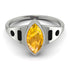 Marquise Bezel Yellow Diamond Ring - Juliana No. 1009 image 1