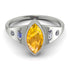 Marquise Bezel Yellow Diamond Ring - Juliana No. 1003