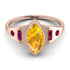 Marquise Bezel Yellow Diamond Ring - Juliana No. 1011 image 1