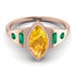 Marquise Bezel Yellow Diamond Ring - Juliana No. 1005 image 1